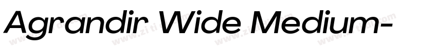 Agrandir Wide Medium字体转换 Agrandir Wide Medium字体转换